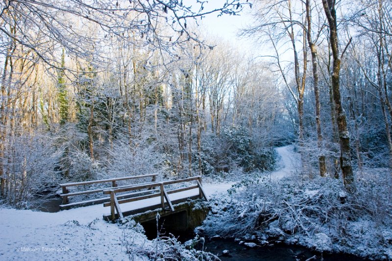 22. Rossmore in winter - The bridge in snow..jpg